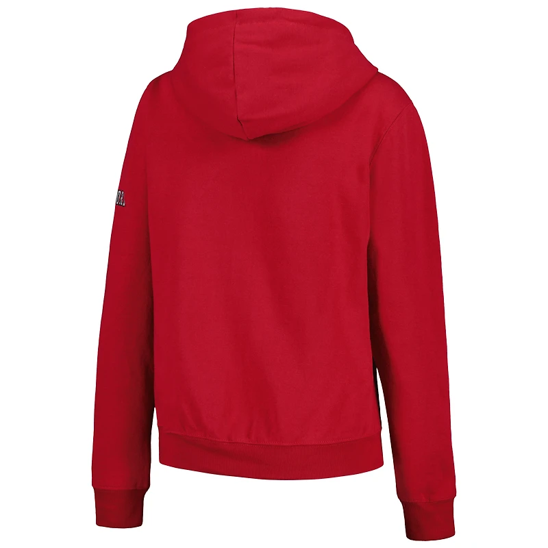 Women's Stadium Athletic Cardinal Iowa State Cyclones Big Logo Pullover Hoodie