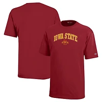 Champion de la jeunesse Cardinal Iowa State Cyclones Arch Over Logo T-Shirt