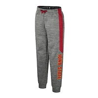 Pantalon polaire gris chiné Colosseum pour jeunes Iowa State Cyclones