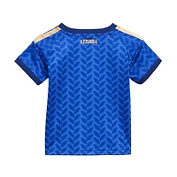 Mini-kit réplique bleu adidas de l'équipe nationale d'Italie pour bébé, domicile FIFA x Coupe du Monde 2026