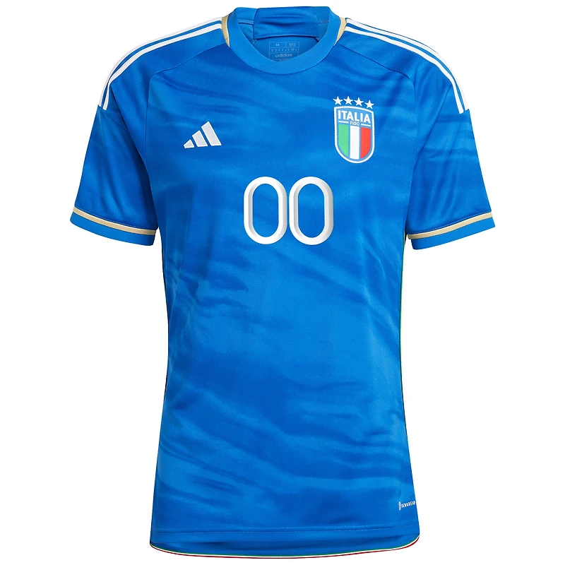 Maillot adidas Équipe nationale d'Italie 2023/24 domicile bleu pour homme - personnalisé réplique
