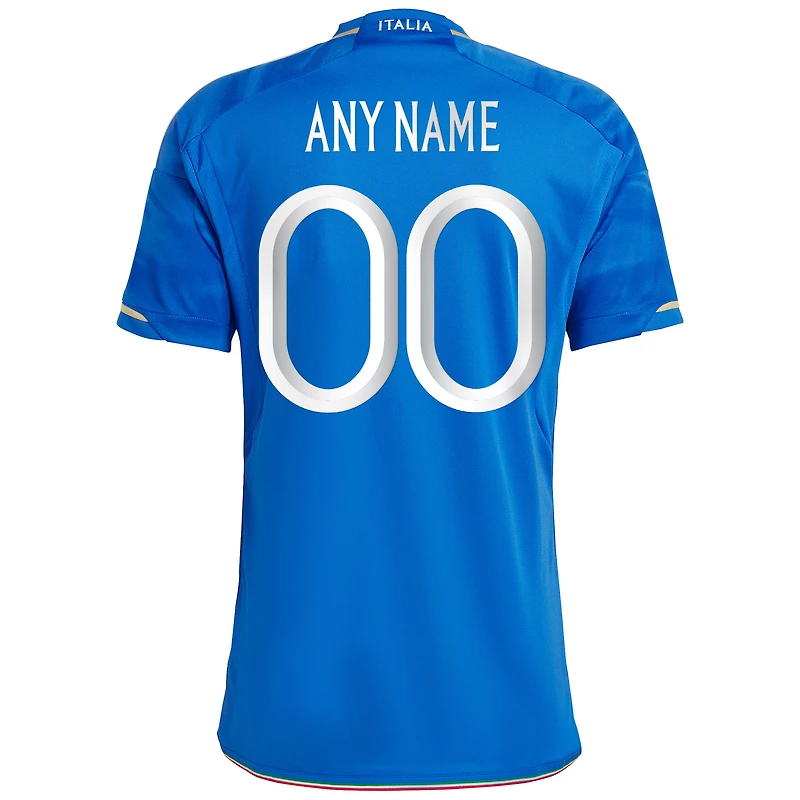 Maillot adidas Équipe nationale d'Italie 2023/24 domicile bleu pour homme - personnalisé réplique