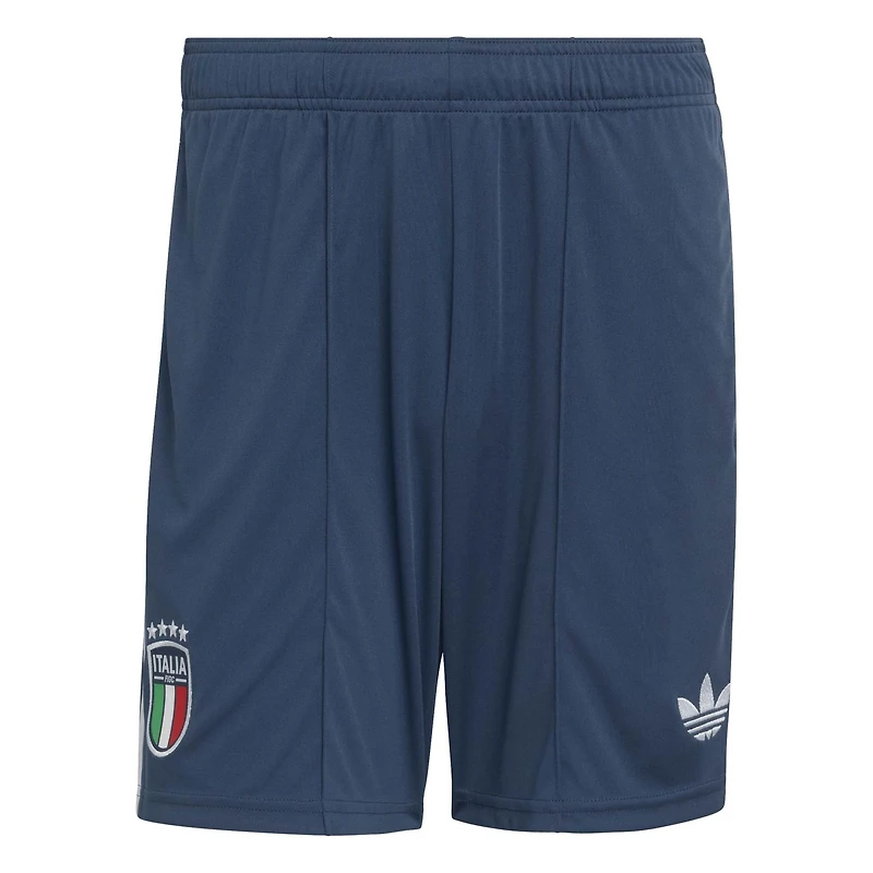 Short réplique extérieur adidas bleu de l'équipe nationale d'Italie 2026 pour homme