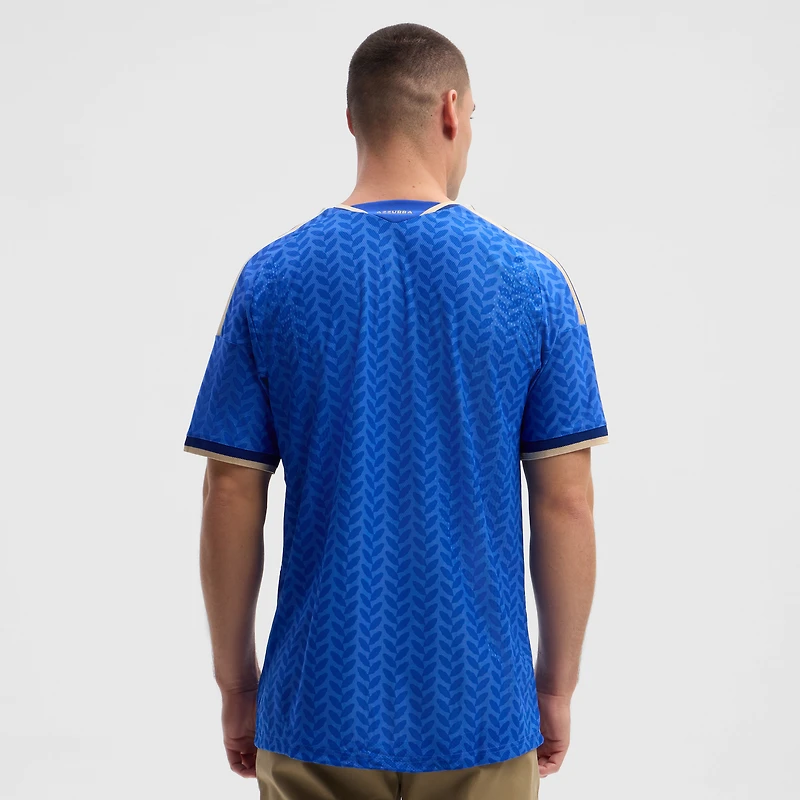Maillot domicile authentique adidas bleu de l'équipe nationale d'Italie 2026 pour homme