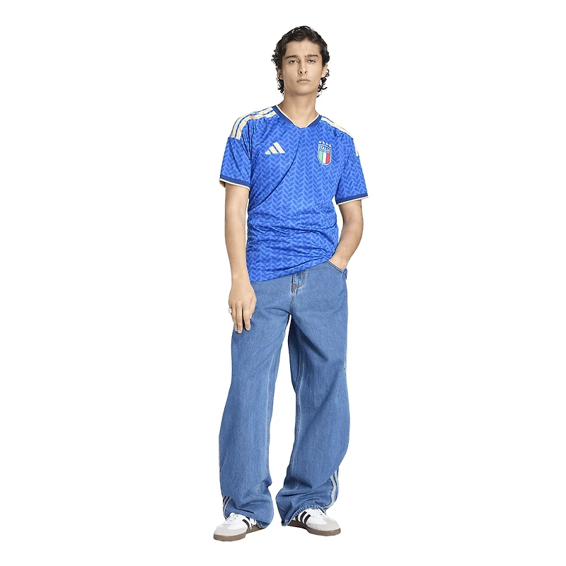 Maillot réplique domicile bleu adidas de l'équipe nationale d'Italie 2026 pour homme