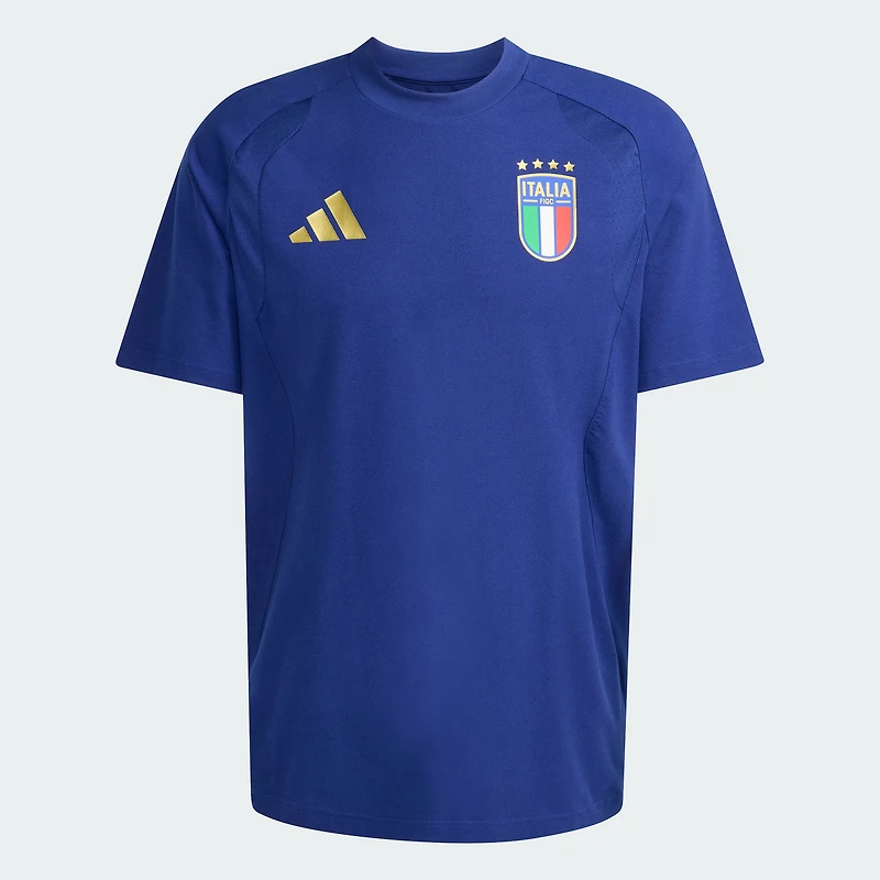 T-shirt de voyage adidas bleu pour homme, équipe nationale d'Italie 2026 Tiro