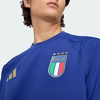 T-shirt de voyage adidas bleu pour homme, équipe nationale d'Italie 2026 Tiro