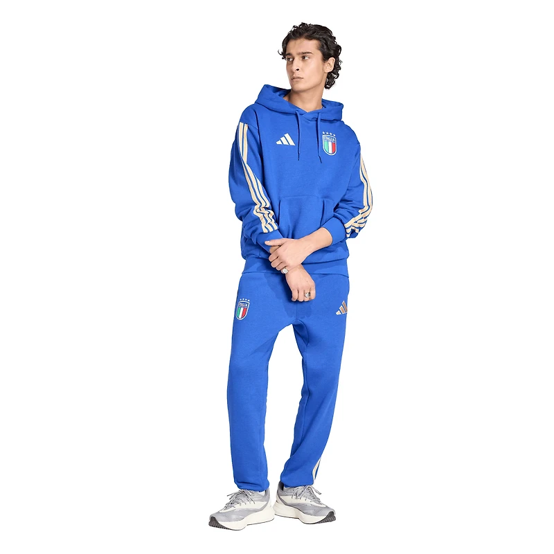 Pantalon polaire Alphaskin bleu adidas pour homme, équipe nationale d'Italie
