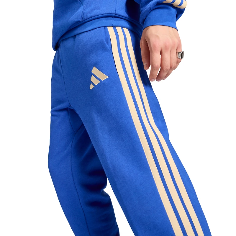 Men's adidas Blue Italy National Team Alphaskin Fleece Pants