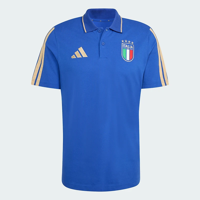 Men's adidas Blue Italy National Team Alphaskin Polo