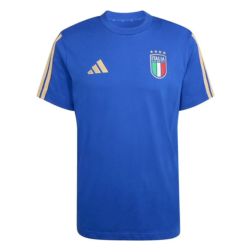 T-shirt adidas Alphaskin bleu pour homme, équipe nationale d'Italie