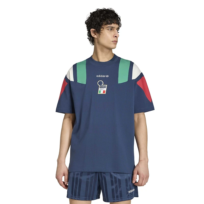 T-shirt adidas bleu EQT pour homme, équipe nationale d'Italie