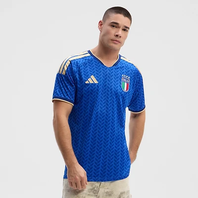 Maillot domicile réplique adidas bleu de l'équipe nationale d'Italie pour la Coupe du Monde FIFA 2026