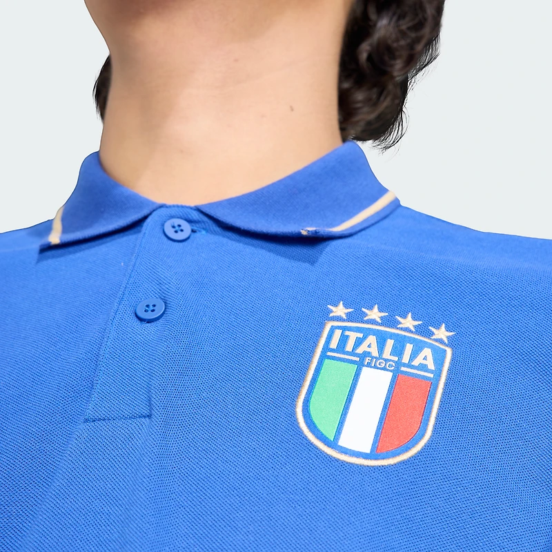 Men's adidas Blue Italy National Team FIFA x World Cup Alphaskin Polo