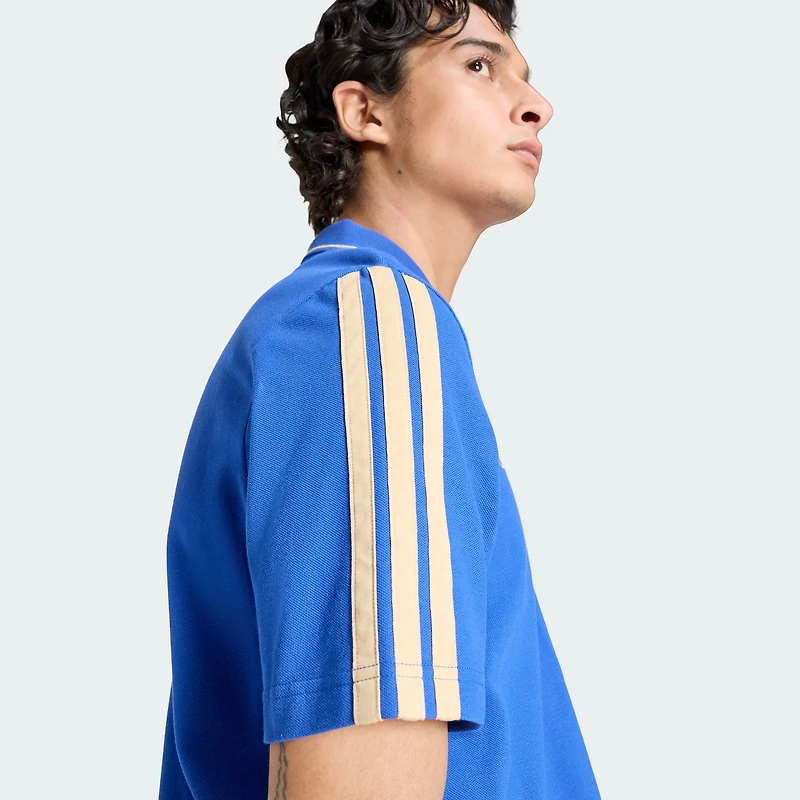 Men's adidas Blue Italy National Team FIFA x World Cup Alphaskin Polo