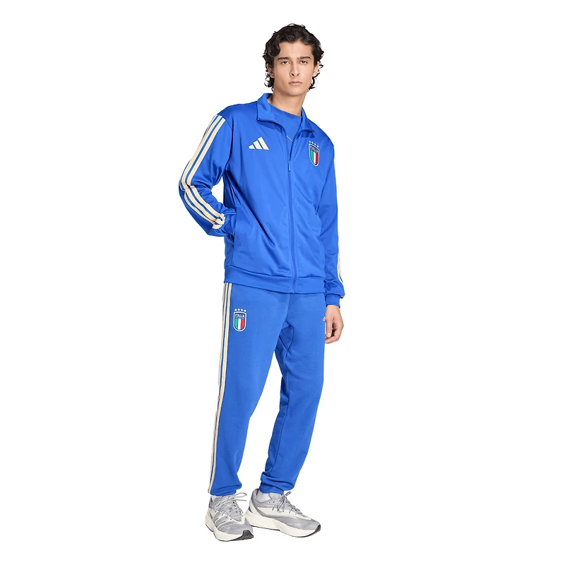 Men's adidas Blue Italy National Team Home Alphaskin Full-Zip Track Top