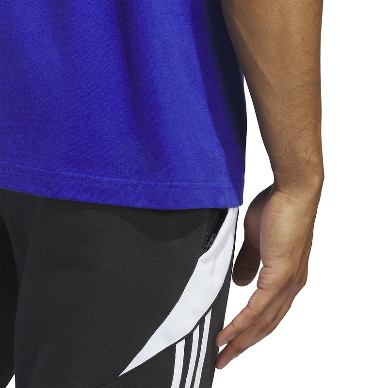 Men's adidas Blue Italy National Team Jersey Hook T-Shirt