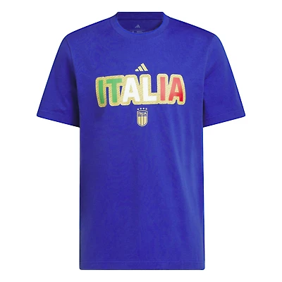 Maillot adidas bleu de l'équipe nationale d'Italie pour homme