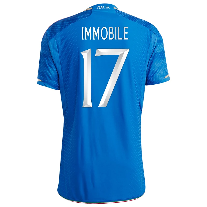 Men's adidas Ciro Immobile Blue Italy National Team 2023/24 Home - Authentic Player Jersey