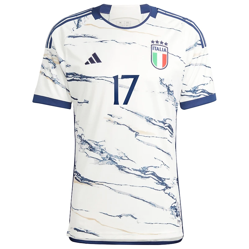 Men's adidas Ciro Immobile White Italy National Team 2023/24 Away - Replica Player Jersey