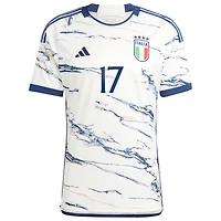 Men's adidas Ciro Immobile White Italy National Team 2023/24 Away - Replica Player Jersey