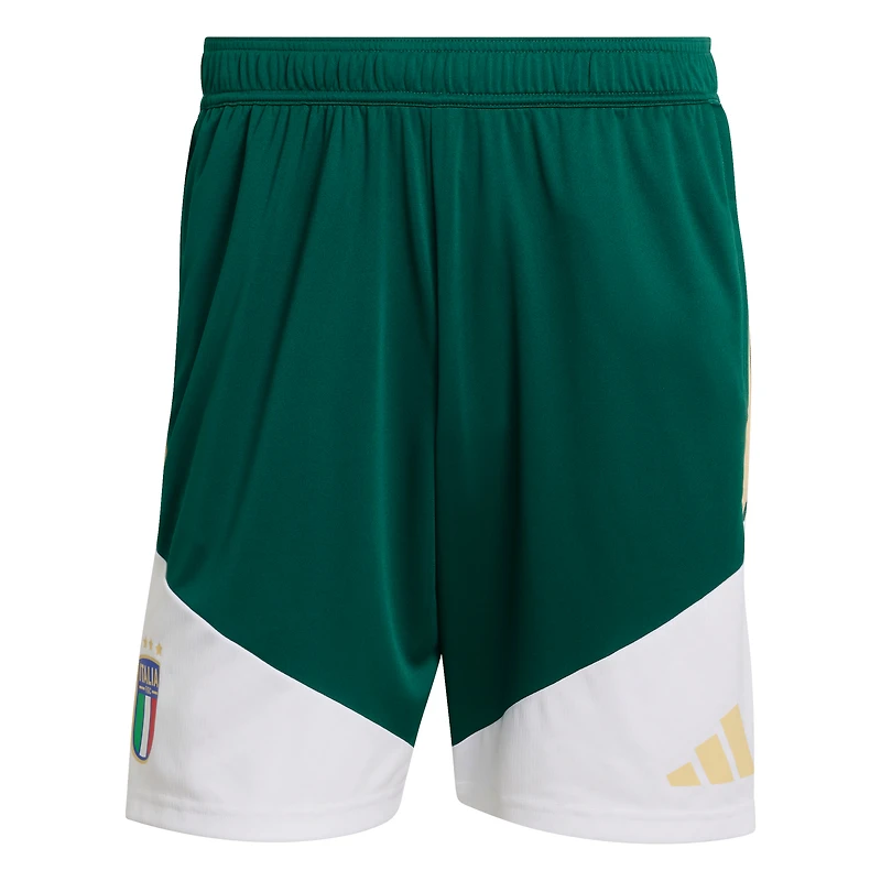 Short d'entraînement adidas vert Tiro pour homme, équipe nationale d'Italie 2026