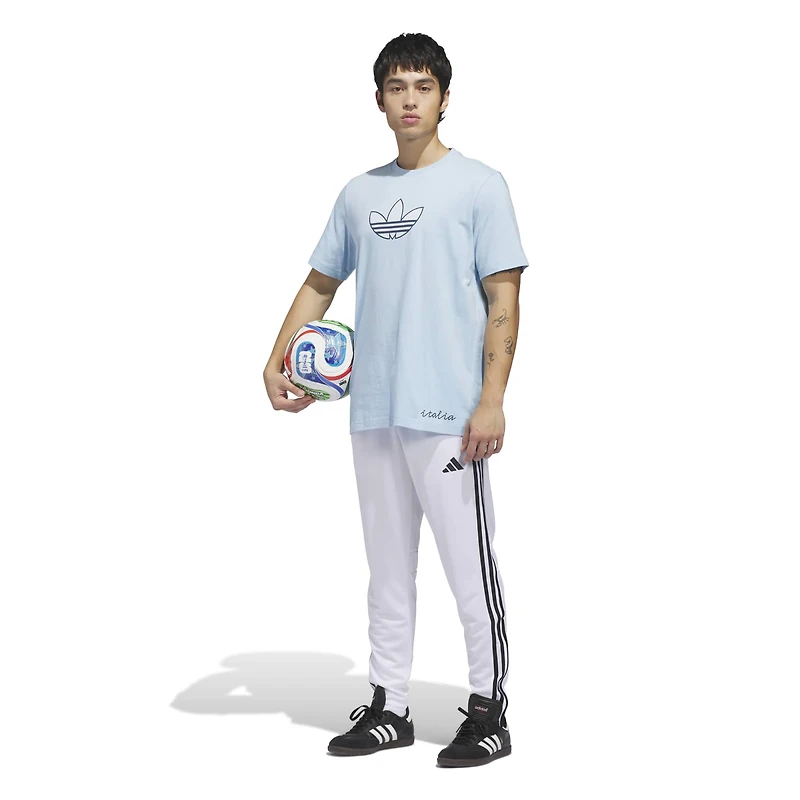 Maillot extérieur adidas bleu clair pour homme, équipe nationale d'Italie 2026, avec crochet