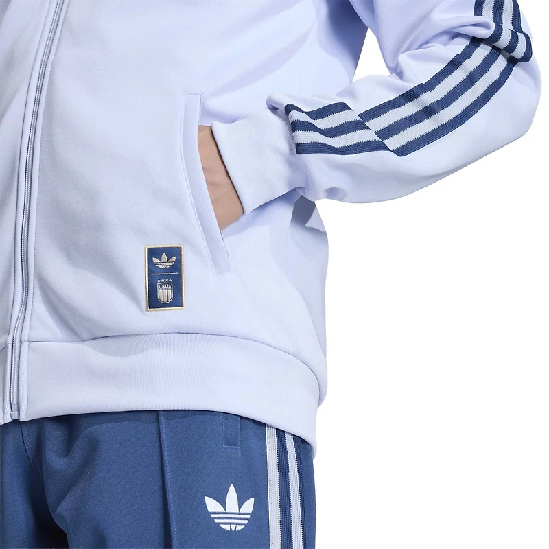 Men's adidas Light Blue Italy National Team Originals Full-Zip Track Jacket