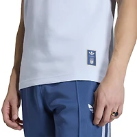 T-shirt adidas Originals bleu clair pour homme, équipe nationale d'Italie