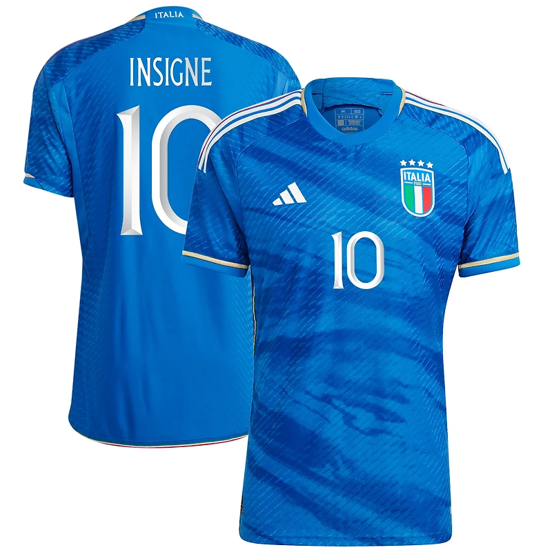 Men's adidas Lorenzo Insigne Blue Italy National Team 2023/24 Home - Authentic Player Jersey