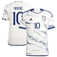 Homme adidas Lorenzo Insigne Blanc Italie Équipe Nationale 2023/24 Extérieur - Maillot Replica Player