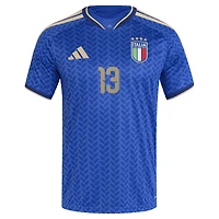 Maillot réplique domicile adidas Riccardo Calafiori bleu de l'équipe nationale d'Italie 2026 pour homme