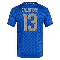 Men's adidas Riccardo Calafiori Blue Italy National Team 2026 Home Replica Jersey