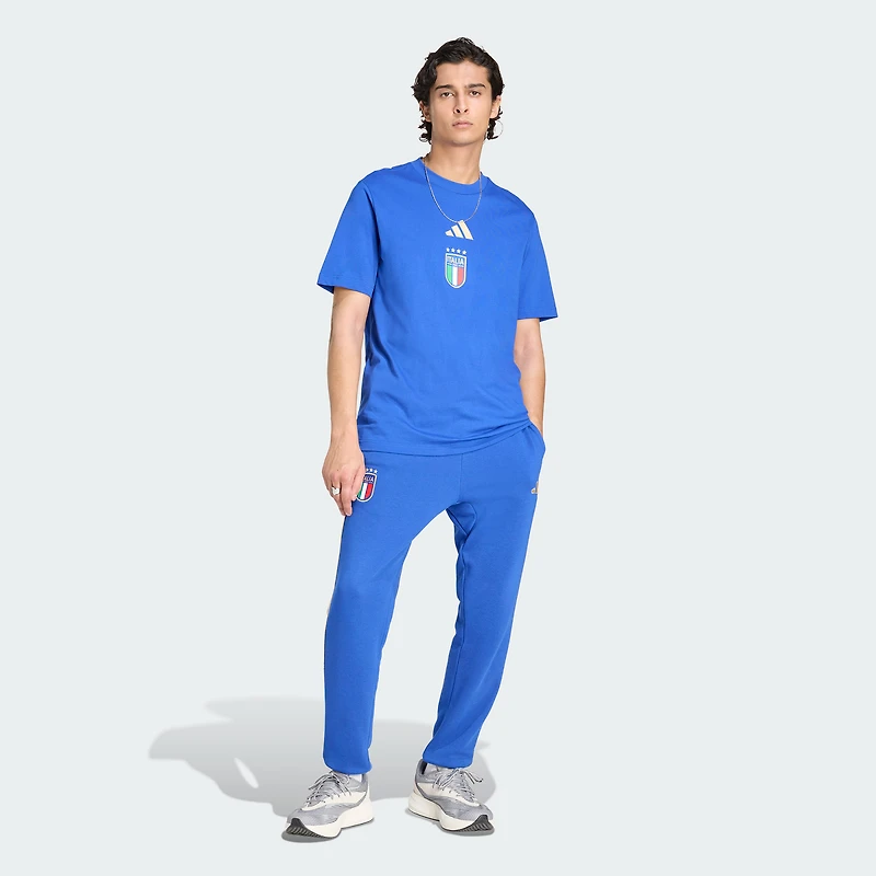 T-shirt graphique adidas Alphaskin de l'équipe nationale royale d'Italie pour hommes