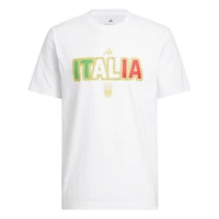 Men's adidas White Italy National Team Jersey Hook T-Shirt