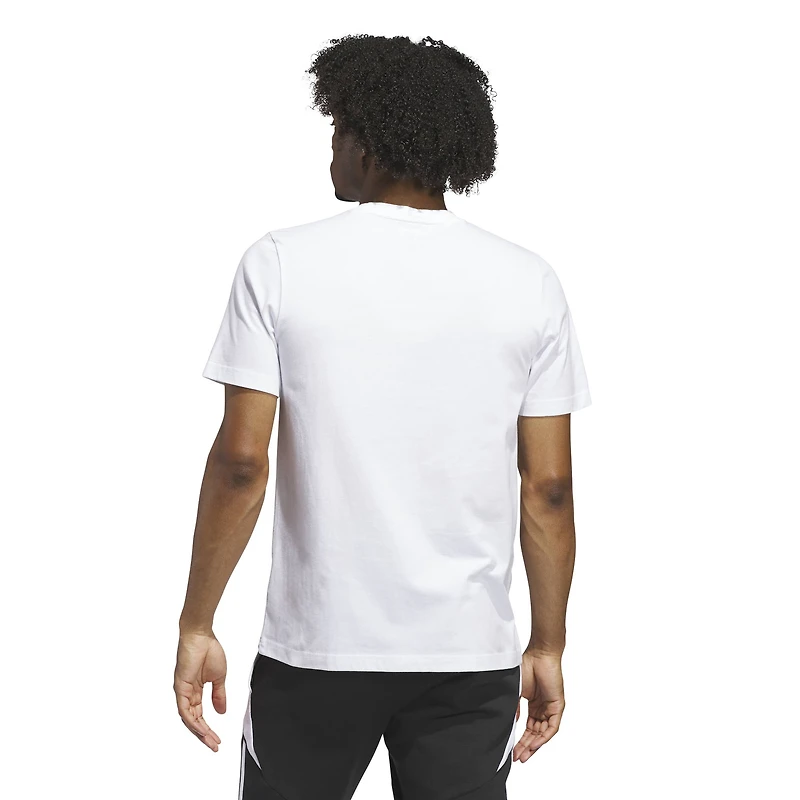 Men's adidas White Italy National Team Jersey Hook T-Shirt