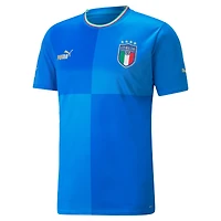 Men's Puma Blue Italy National Team 2022/23 Home Replica Blank Jersey