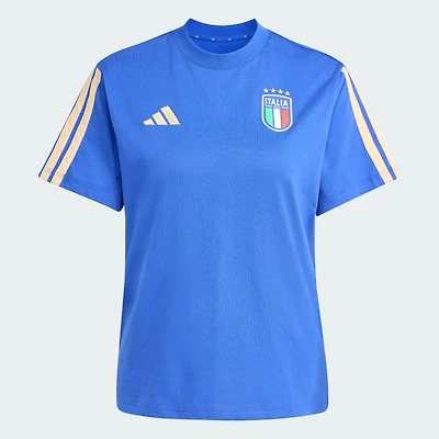 T-shirt adidas Alphaskin bleu pour femmes de l'équipe nationale italienne