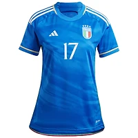 Women's adidas Ciro Immobile Blue Italy National Team 2023 Home - Replica Player Jersey