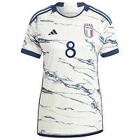 Maillot Femme adidas Jorginho Blanc Italie Équipe Nationale 2023 Extérieur Réplique