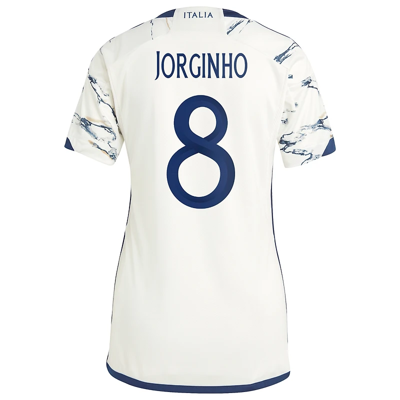 Maillot Femme adidas Jorginho Blanc Italie Équipe Nationale 2023 Extérieur Réplique