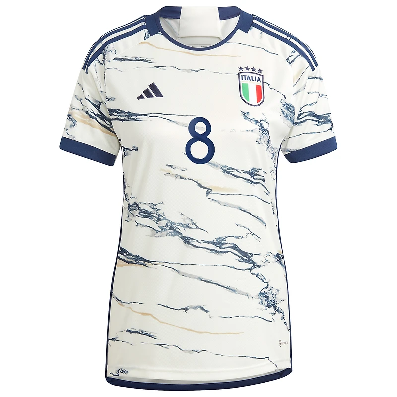 Women's adidas Jorginho White Italy National Team 2023 Away - Replica Player Jersey