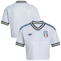 Women's adidas  Royal Italy National Team 2026 Home Cropped Replica Jersey