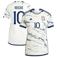 Femme adidas Lorenzo Insigne Blanc Italie Équipe Nationale 2023 Extérieur - Maillot Replica Player