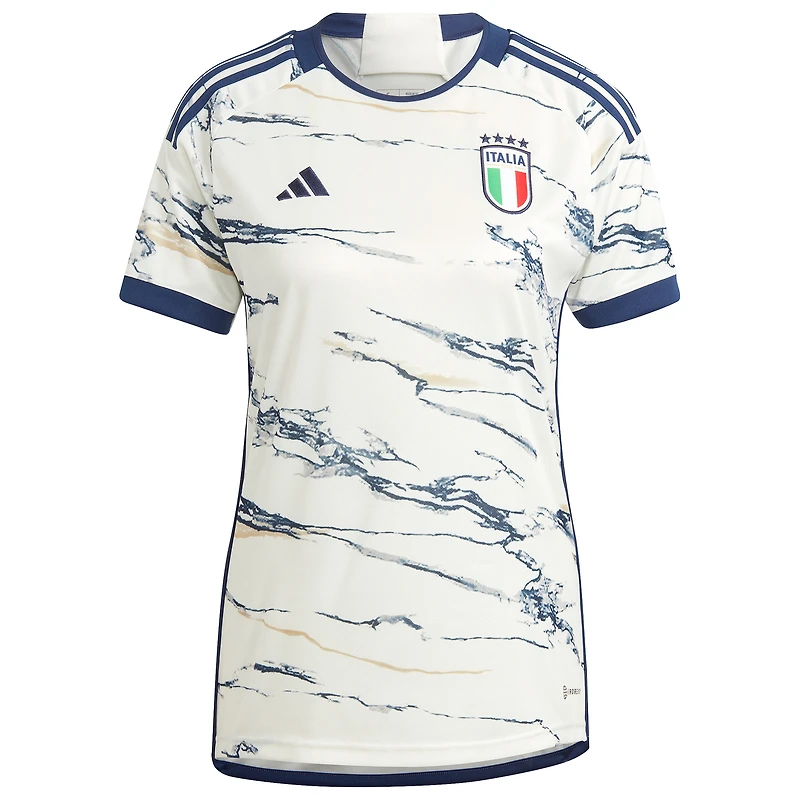 Maillot adidas Équipe nationale d'Italie 2023 extérieur blanc pour femme