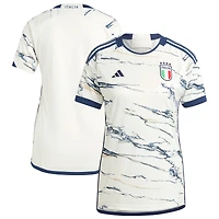 Maillot adidas Équipe nationale d'Italie 2023 extérieur blanc pour femme