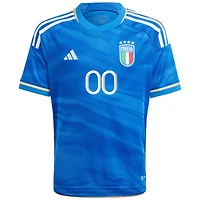 Enfant adidas Équipe nationale d'Italie bleue 2023 Domicile - Maillot personnalisé Replica