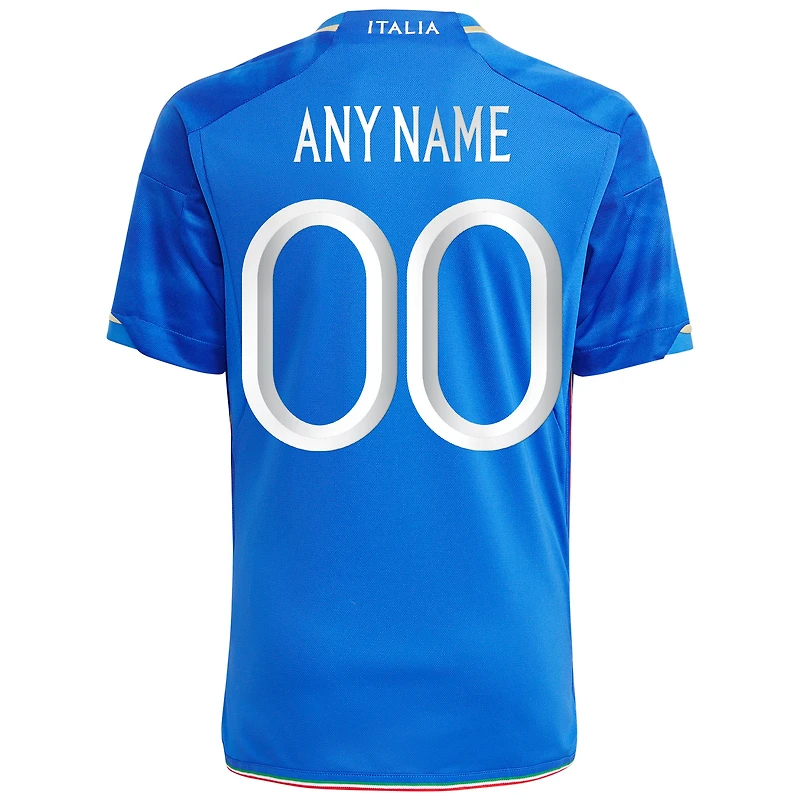 Enfant adidas Équipe nationale d'Italie bleue 2023 Domicile - Maillot personnalisé Replica