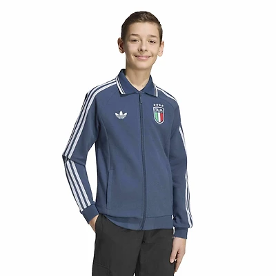 Youth adidas  Blue Italy National Team Away Full-Zip Anthem Jacket