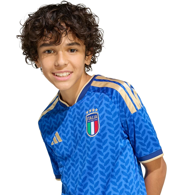 Youth adidas  Blue Italy National Team FIFA x World Cup 2026 Home Replica Jersey